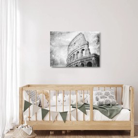 Üveg kép - Vintage Üveg képeslap a városról N⁰1 (70x50 cm)