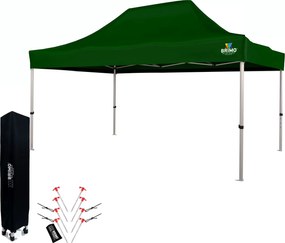 Kerti partysátor 3x4,5 m: Az Ön kuckója a pihenéshez és az ünneplésekhez - falak nélkül - Zöld