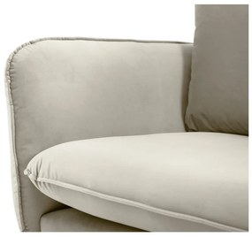 Vienna bézs bársony kanapé, 160 cm - Cosmopolitan Design
