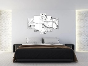 Kép - Akvarell dzsungel (150x105 cm)