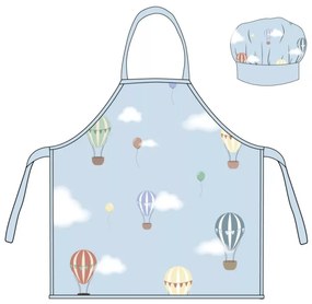 Hőlégballon Blue gyerek kötény 2 darabos szett
