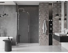 Mexen Velar, nyitható tolóajtó 150x200 cm, 8mm átlátszó üveg, króm profil, 871-150-000-01-01