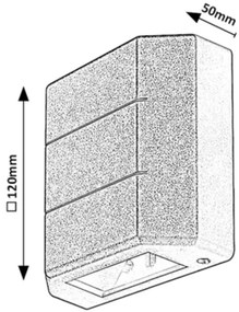 Rabalux 7320 - LED Kültéri fali lámpa LIPPA LED/6W/230V IP54 fehér