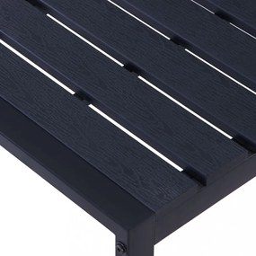 fekete polisztirol lemez kerti pad 120,5 cm