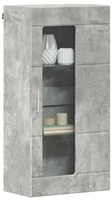 Fali szekrény polcokkal Beton szürke 55 x 29 x 100 cm Faanyag
