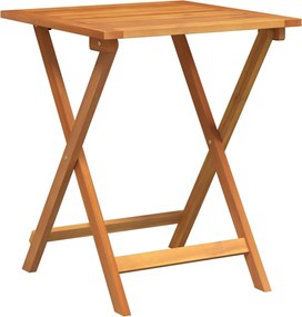 vidaXL Kerti Asztal Természetes 60 x 60 x 72 cm Tömör Akácfa