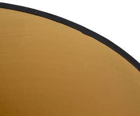 Fekete pamut lámpabúra arany belsővel 40/35/22