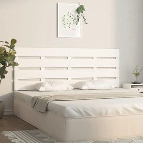 fehér tömör fenyőfa fejtámla 180x3x80 cm