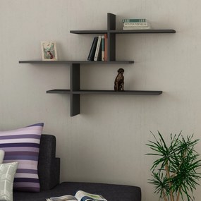 Fali polc Leo - Anthracite
