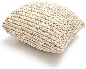 Knit bézs párna és puff - Bonami Essentials
