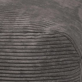 Sötétszürke kordbársony babzsákfotel Tube – SLOWDOWN