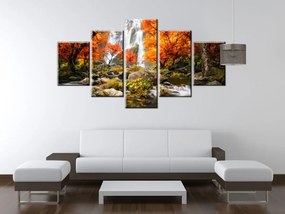 Gario Vászonkép Oszi vízesés - 5 részes Méret: 100 x 70 cm