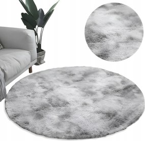 Szőnyeg Kör 160CM Shaggy Plüss Szőrös Hálószoba Divatos Puha Vastag