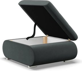 Tokio puff, bársony, szürke