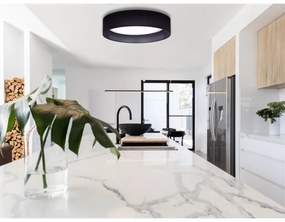 Duolla - LED Mennyezeti lámpa ROLLER LED/24W/230V átm. 45 cm fekete