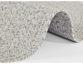 Fehér-bézs kerek kültéri szőnyeg ø 200 cm - NORTHRUGS
