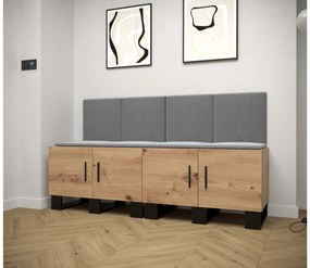 Előszobabútor Amanda 20 (artisan tölgy + sötétszürke). 1086031