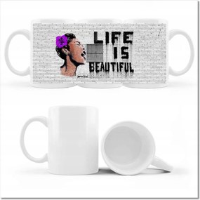 Fotó bögre Banksy Life is beautiful