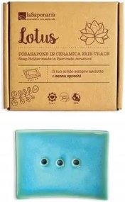 Kerámia szappantartó Fair Trade, Lotus, La Saponaria