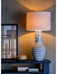 Világoskék asztali lámpa textil búrával (magasság 90 cm) Gadiela – Bloomingville