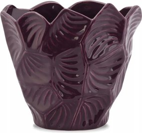 Kerámia váza lila stílusos asztalra szép