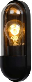 LUCIDE 29897-01-30 CAPSULE Modern Kültéri Fali Lámpa Fekete E27 IP44
