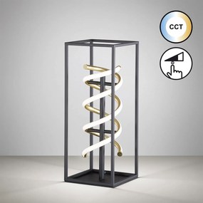 Fischer & Honsel modern asztali lámpa gian bézs fekete szürke fhl50723