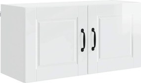 vidaXL Konyhaszekrény Magas Fényű Fehér 80 x 31 x 40 cm Faanyag