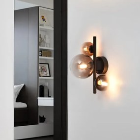 Brilagi - LED fali lámpa MILLA 3xG9/3W/230V barna/füstös barna