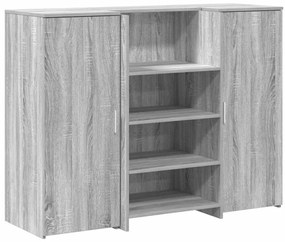 recepciós pult szürke sonoma 135x50x103,5 cm szerelt fa