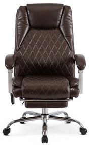 GIORGIO forgó masszázsfotel, barna