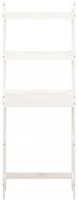fehér fenyőfa fürdőszoba állvány 63x26x171 cm
