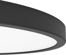 Eglo 901725 - LED RGBW dimmelhető fürdőszobai mennyezeti lámpa FUEVA-Z LED/17,5W/230V 38,9cm IP44 fekete