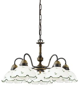 Kolarz 731.85.21 - Csillár láncon NONNA 5xE27/75W/230V zöld