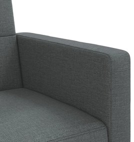 sötétszürke szövet kanapéágy párnákkal