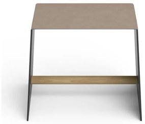 Szürkésbézs fém ülőke Bull – LIND DNA