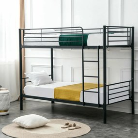 Emeletes Fém Ágykeret Fekete Színben. 90x200 cm RODEZ