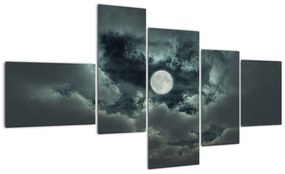 Festészet - hold és felhők (150x85cm)
