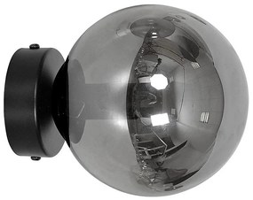 Fali lámpa ROSSI 1xE14/10W/230V fekete/szürke