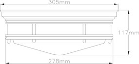 Quintiesse HADRIAN QN-HADRIAN-FS-OZ-OPAL Süllyesztett mennyezeti lámpa 2x40W/E27 IP44
