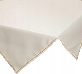 Abrosz dekoratív szalvéta Lace 85x85 krém, szélein csipkével