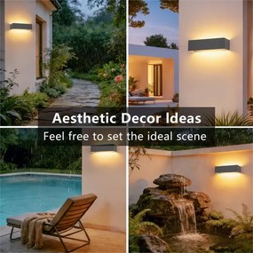 Brilagi -LED kültéri fali lámpa DONNANI LED/12W/230V 30 cm antracit IP44