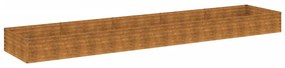 corten acél kerti magaságyás 482x100x36 cm