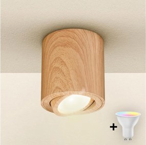 Brilagi - LED RGBW fényerőszabályozható spotlámpa MIA 1xGU10/4,8W/230V 84x80 mm barna