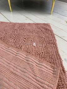 Textil rózsaszín (pink) fürdőszobai szőnyeg 50x80 cm