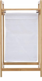 Bambusz szennyestartó kosár, fehérnemű tároló 40l