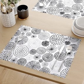 Goldea teflonbevonatú reggeliző alátét - absztrakt körök - 2db 30 x 40 cm