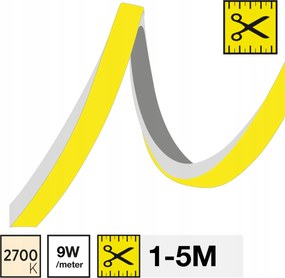 Led szalag Slc Neon Full Flex 2700K 9W 430LM 1-5M IP67