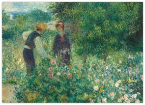 Kép - Auguste Renoir, Picking Flowers, reprodukciók (70x50 cm)