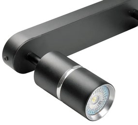 Spotlámpa BAMBOO 2xGU10/10W/230V fekete